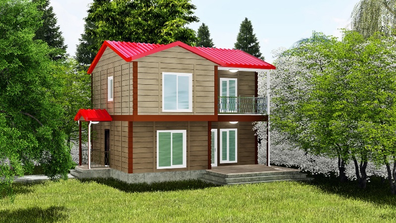 Zimla 110 m² İki Katlı Prefabrik Ev